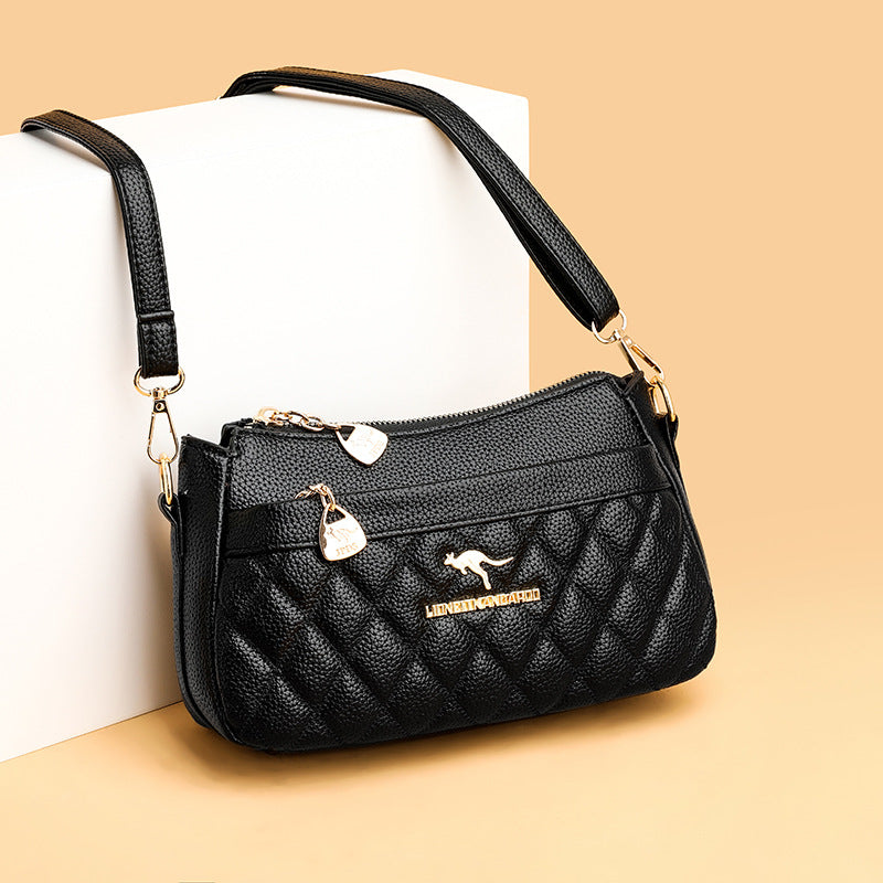 Women's Versatile Pretty Embroidery Thread Mom Shoulder Bags