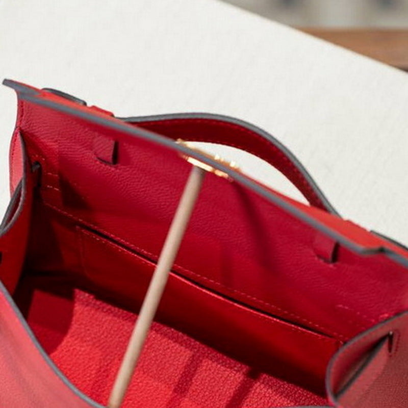 Women's Palm Print Cowhide Mini Generation Kelly Fashion Bags