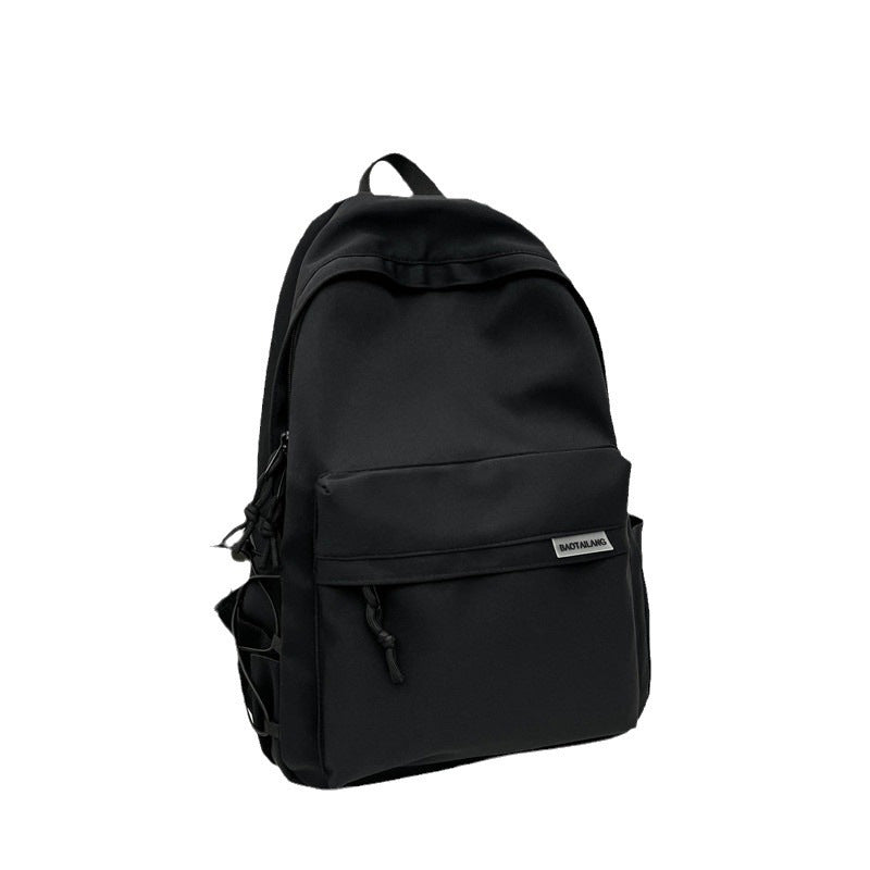 Women's & Men's & Large Capacity High-grade Black White Simple Junior Middle School Students' Schoolbags