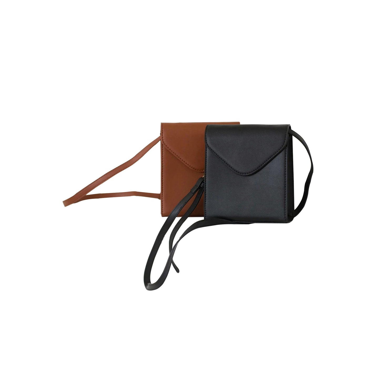 Men's Korean Style Simple Vertical Mobile Leather Men's Shoulder Bags