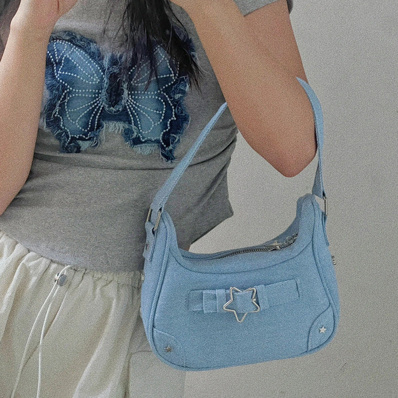 Women's American Hot Five-pointed Star Underarm Summer Handbags