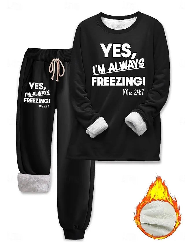 Creative Fleece-lined Thermal Base Printing Series Women's Sweater, Sweater