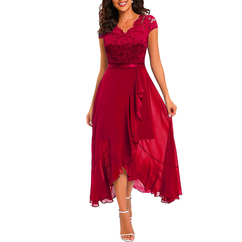 Party Dress Sleeveless Lace Mesh Large Dresses