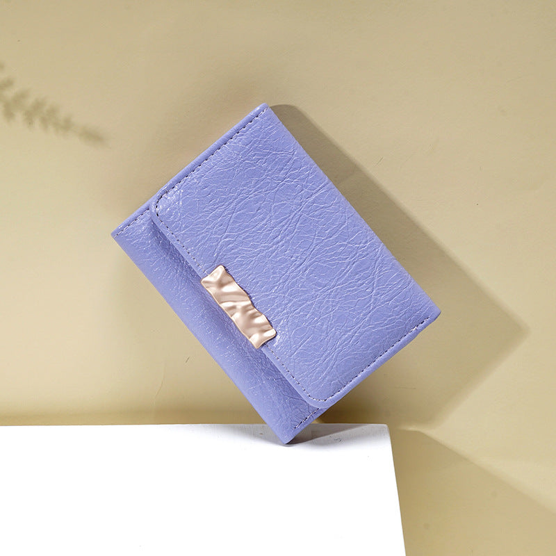 Women's Korean Style Solid Color Simple Ladies Wallets
