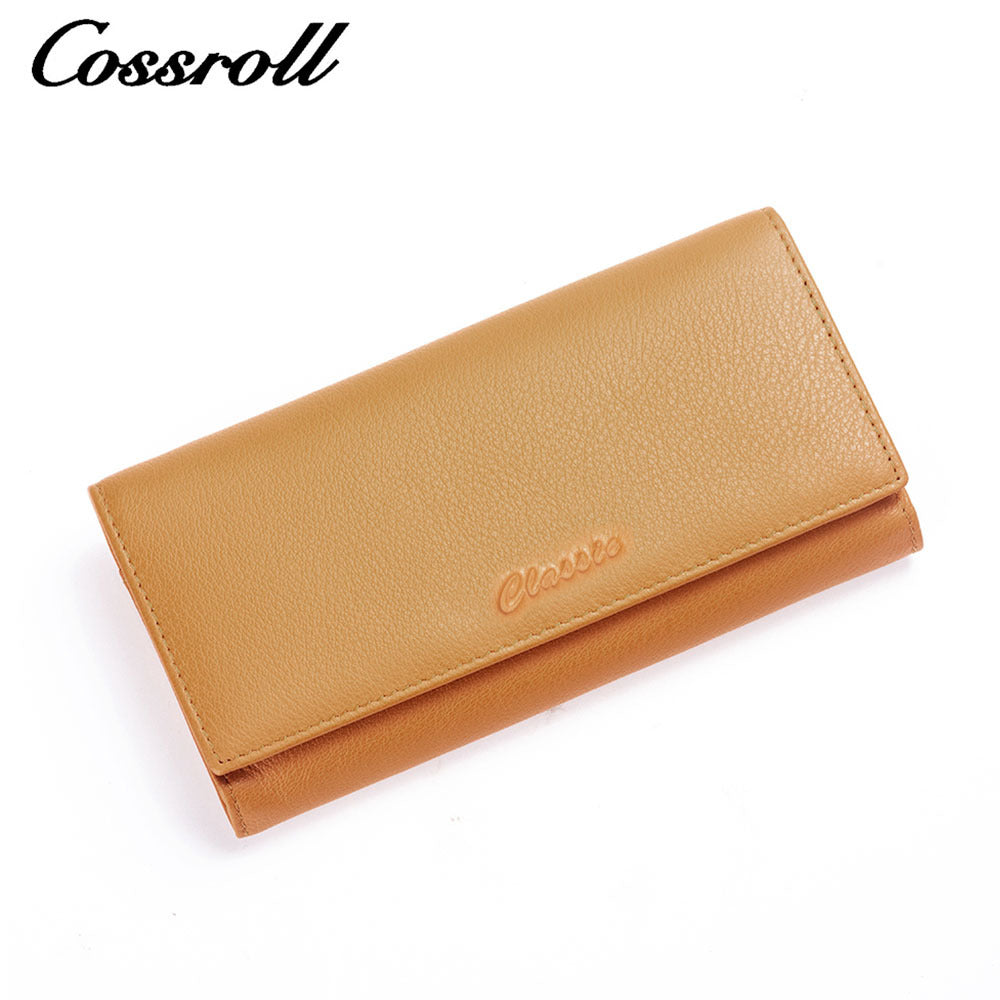 Women's Genuine Leather Long First Layer Cowhide Ladies Wallets