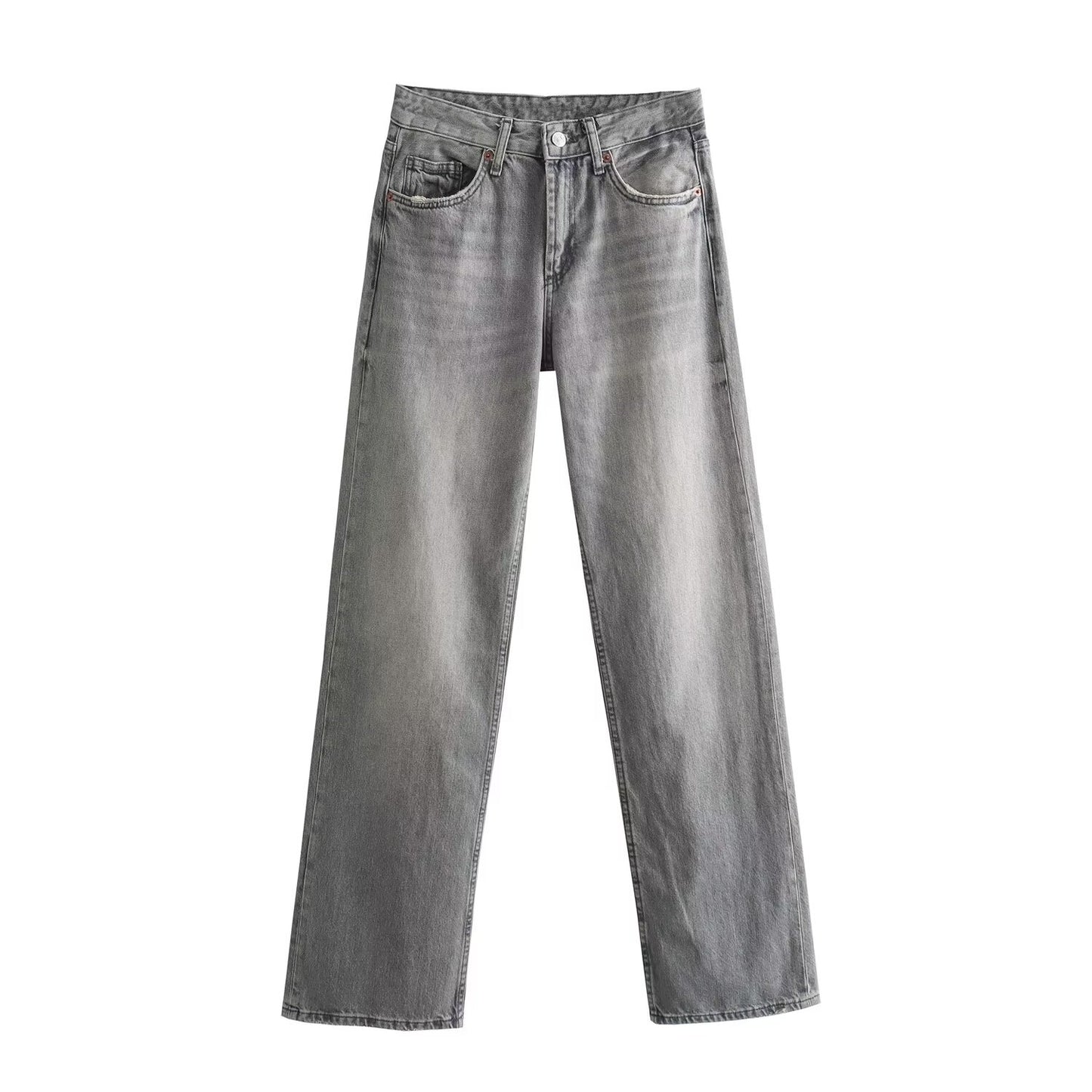 Women's Retro Denim For Slim Fit Mop Jeans