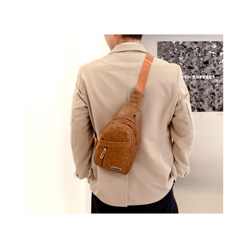 Men's Trendy Multifunctional Leather Waterproof Household Men's Waist Packs