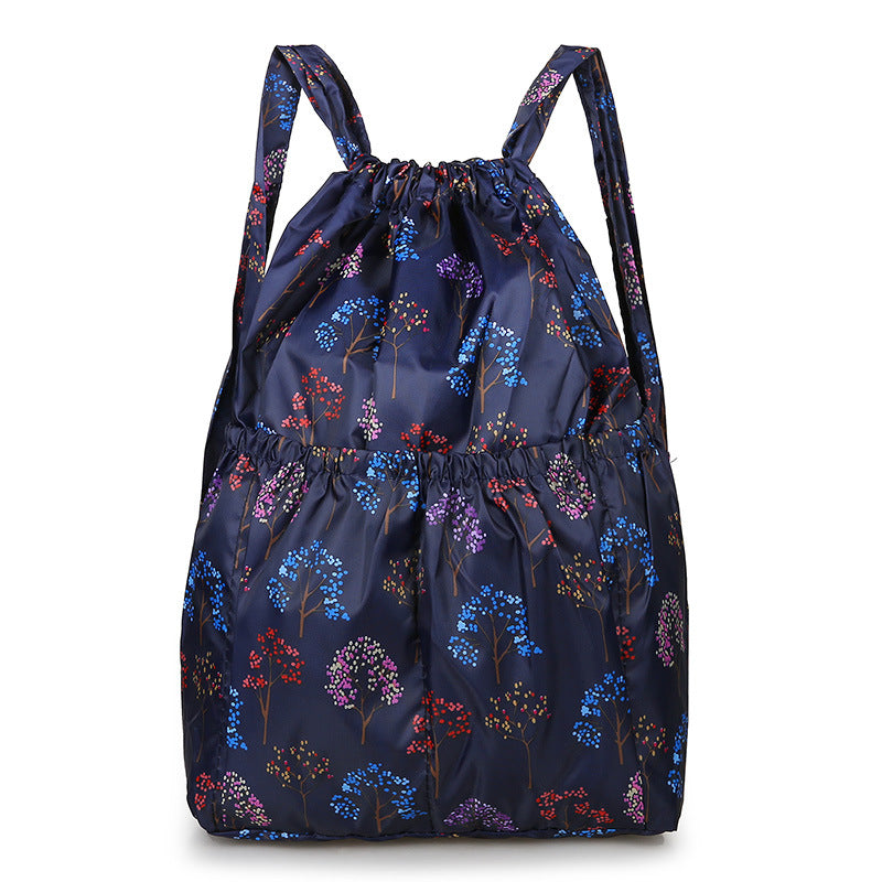 Beautiful Folding Drawstring Pocket Large Capacity Backpacks