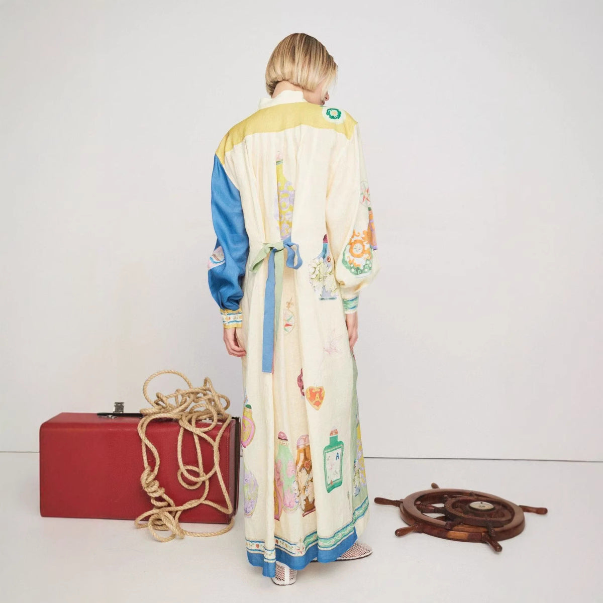 Unique Casual Fashion Printed Long Dress Dresses