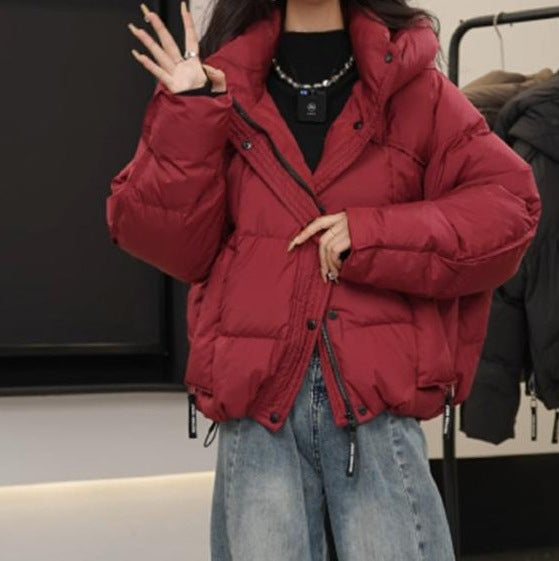 Women's Goods Small Hooded Loose Thickened Warm Coats