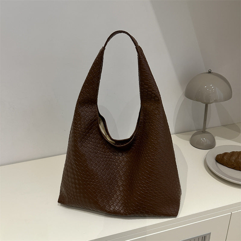 Retro Large Capacity Solid Color Popular Tote Bags