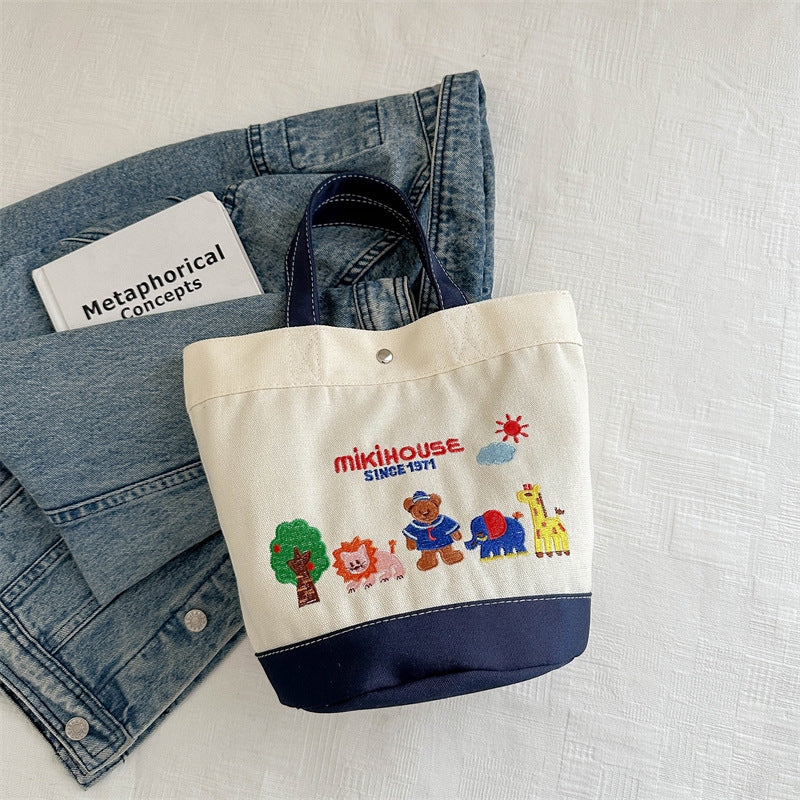 Walking Canvas Lightweight Large Capacity For Middle School Students' Schoolbags