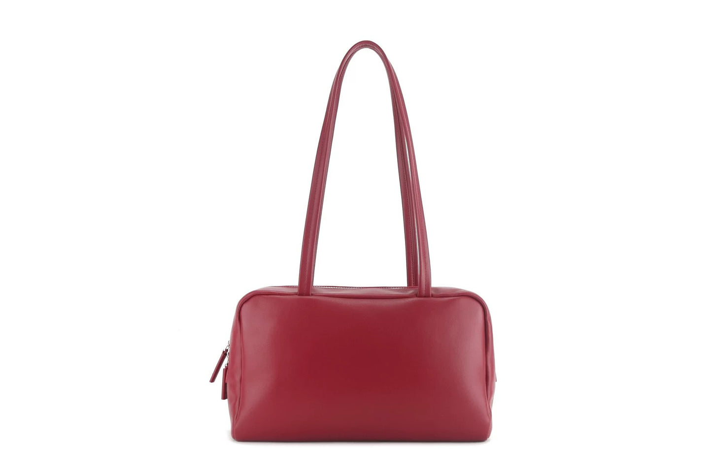 Women's Minimalist Bowling Cowhide Leather Commute Large Small Square Bags