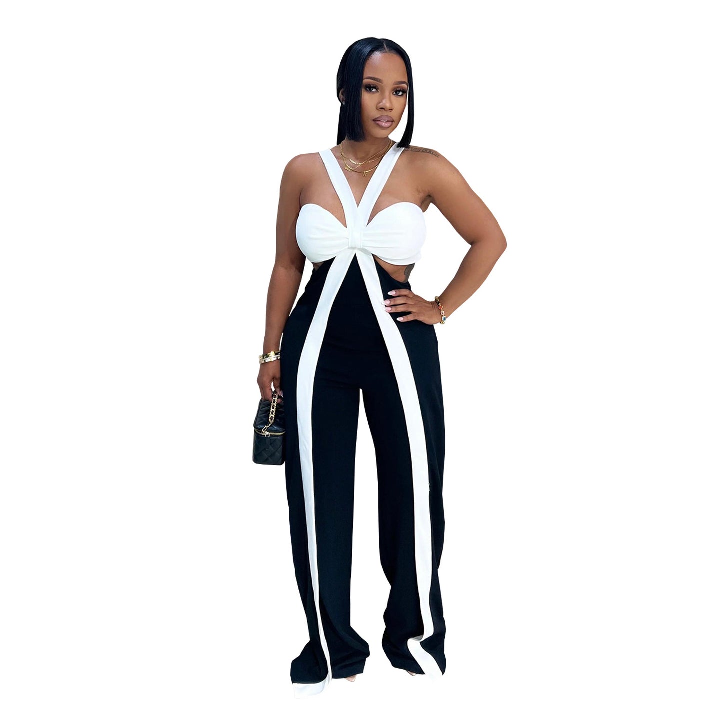 Women's Wear Sexy Shoulder Strap Tube Casual Jumpsuits