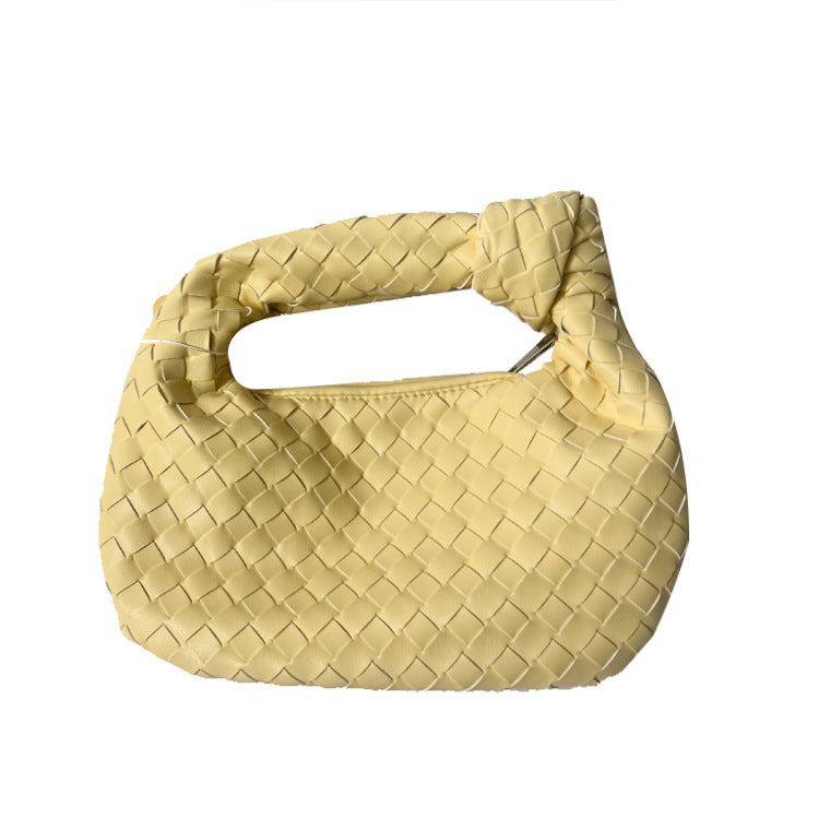 Woven Popular Horn Knotted Portable Underarm Handbags
