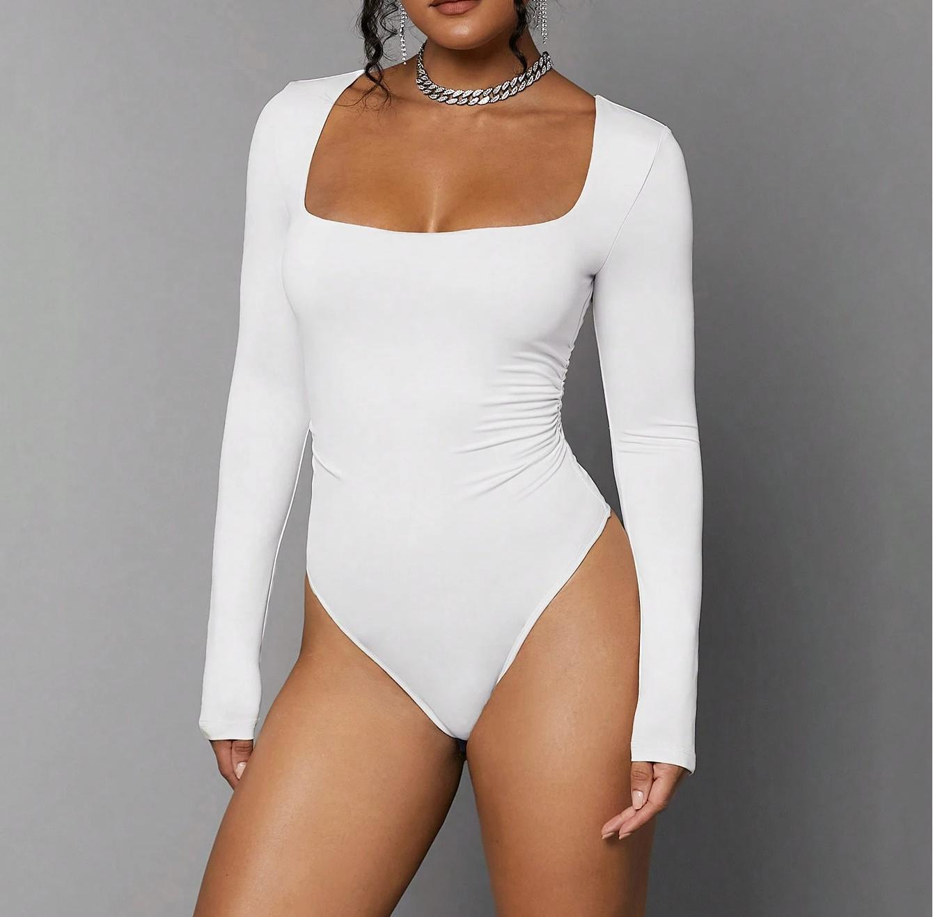 Women's Sexy Base Shirt Tight Long Sleeve Jumpsuits