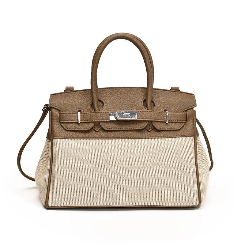 Women's Fashionable High-grade Platinum Kelly Summer Niche Tote Bags