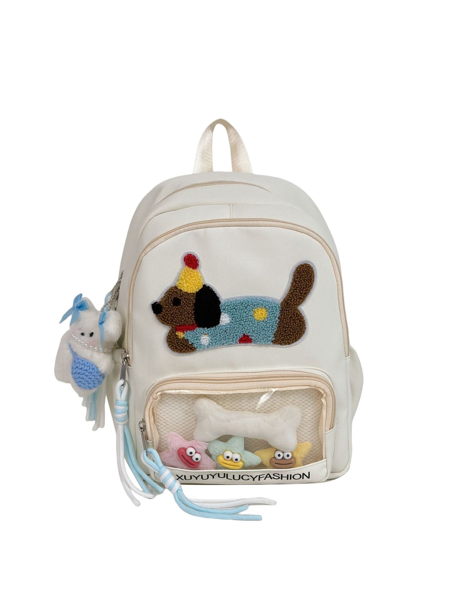 Niche Transparent Bar Cartoon Large Capacity Backpacks