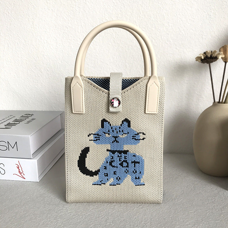 Women's Cute Cat Mini Korean Fashion Change Handbags