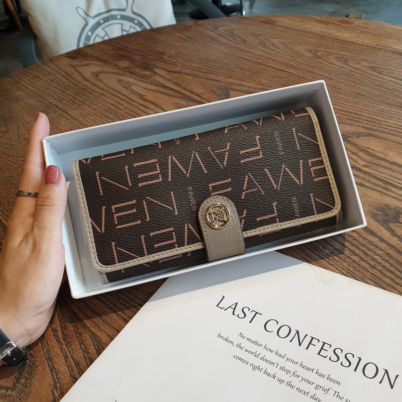 Women's Genuine Leather Long Large Capacity Clutch Ladies Wallets