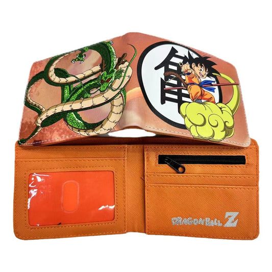 Dragon Ball Short Fold Super Leather Ladies Wallets