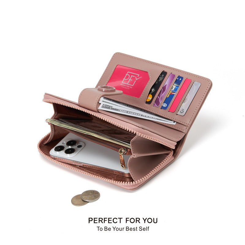Women's Fashion Simple High Sense Multiple Slots Ladies Wallets