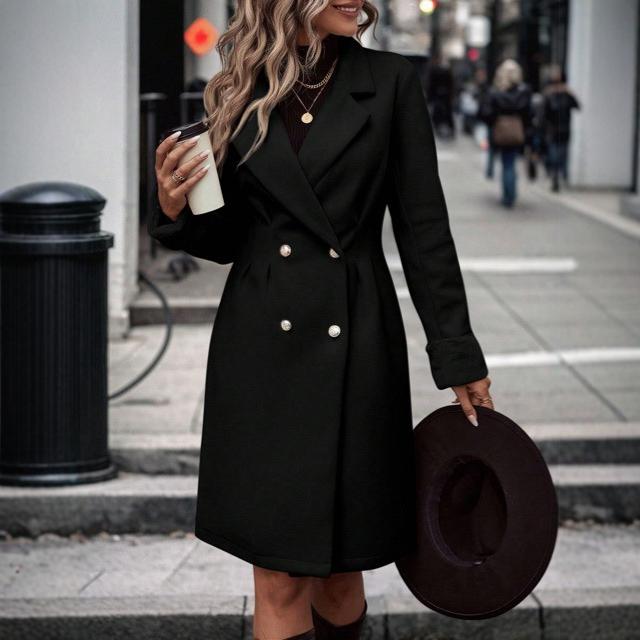 Women's Trench Overcoat Elegant High-grade British Style Jackets
