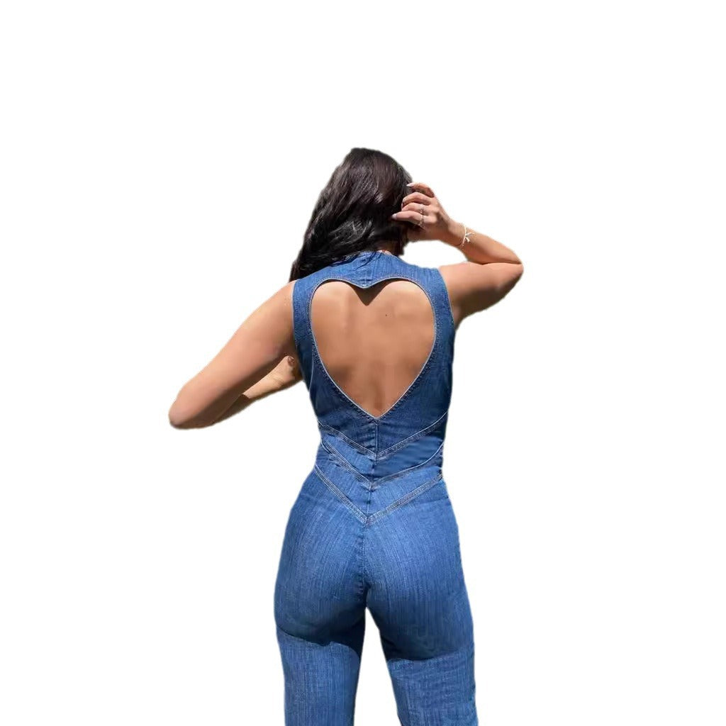 Women's Spring Slim Sleeveless Fashion Street Retro Pants
