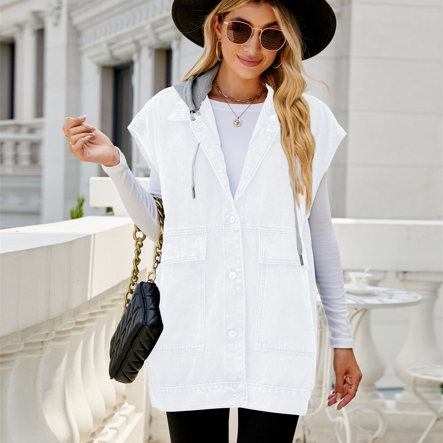 Women's Summer Denim Waistcoat Fashion Sleeveless For Vests