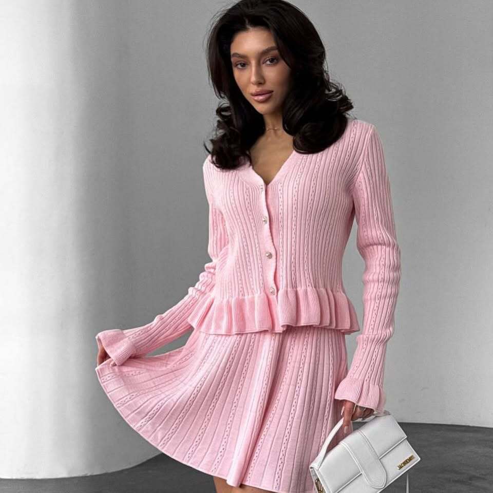 Spring French Style Classic Temperament Long Sleeve Suits