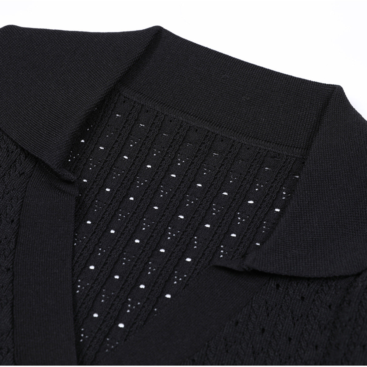 Women's Knitted Lapel Slim Fit Slimming Long Dresses