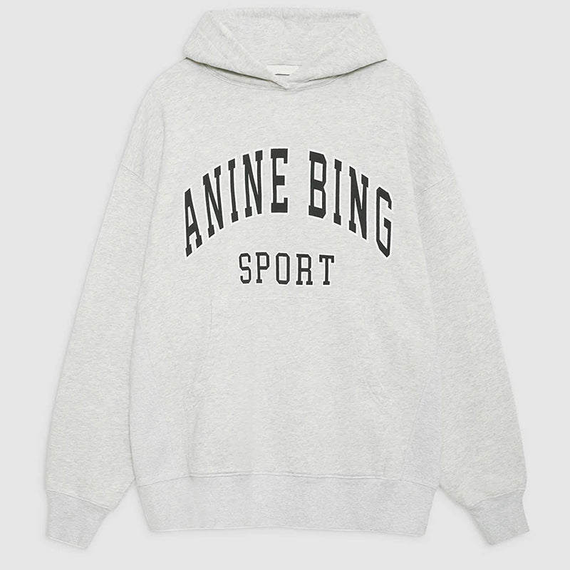 Women's Niche Front Printed White Edge Classic Sweaters