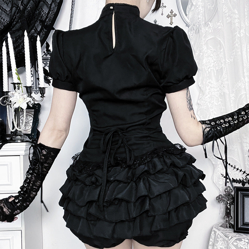Embroidered Autumn Dark Style Punk Hot Blouses