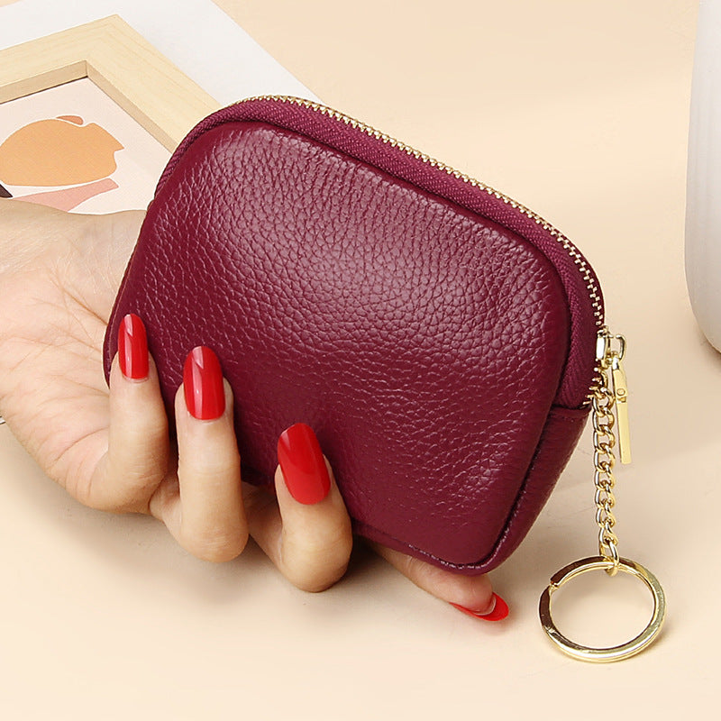 Women's Fashion Clutch Zip Authentic Leather Tactile Ladies Wallets