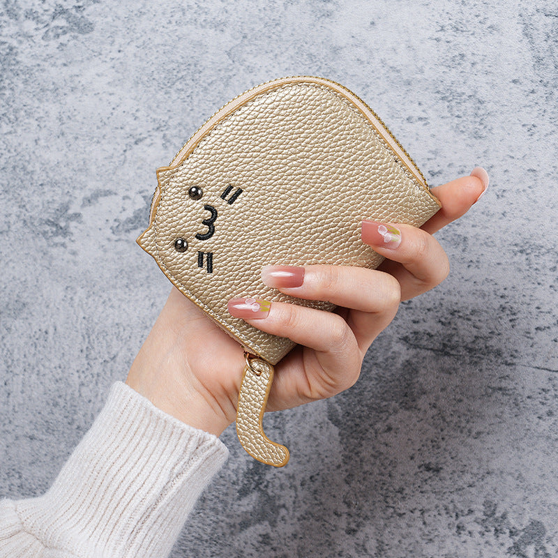 Women's Cat Cute Multiple Slots Advanced Cartoon Purses