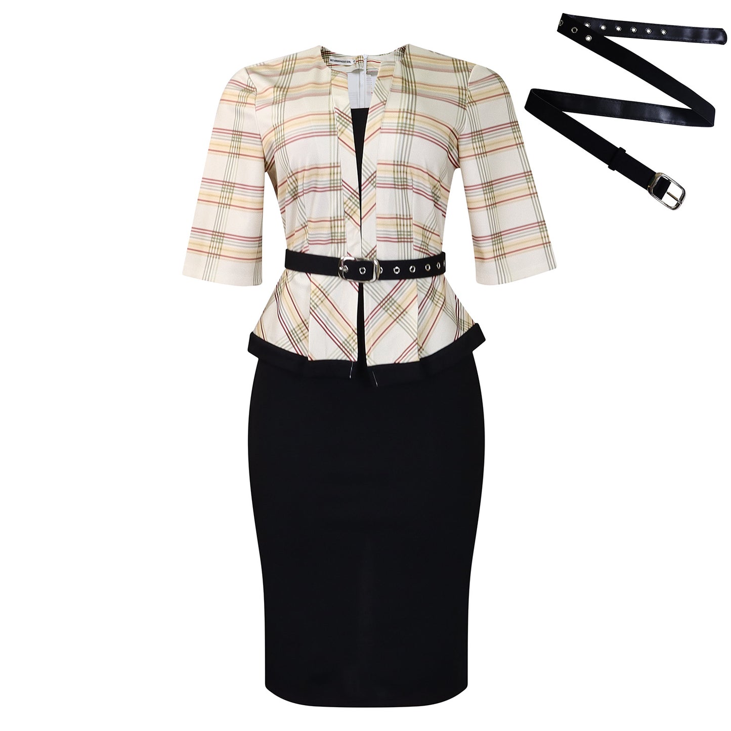 Women's Fashion Elegant Stitching Sheath Pencil African Dress