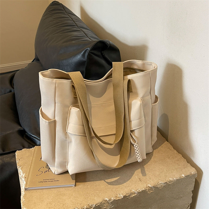 Large Capacity Female Summer Canvas Simple Western Bags