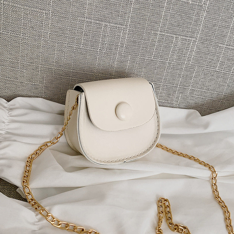 Women's Western Style Autumn Mini Solid Color Shoulder Bags