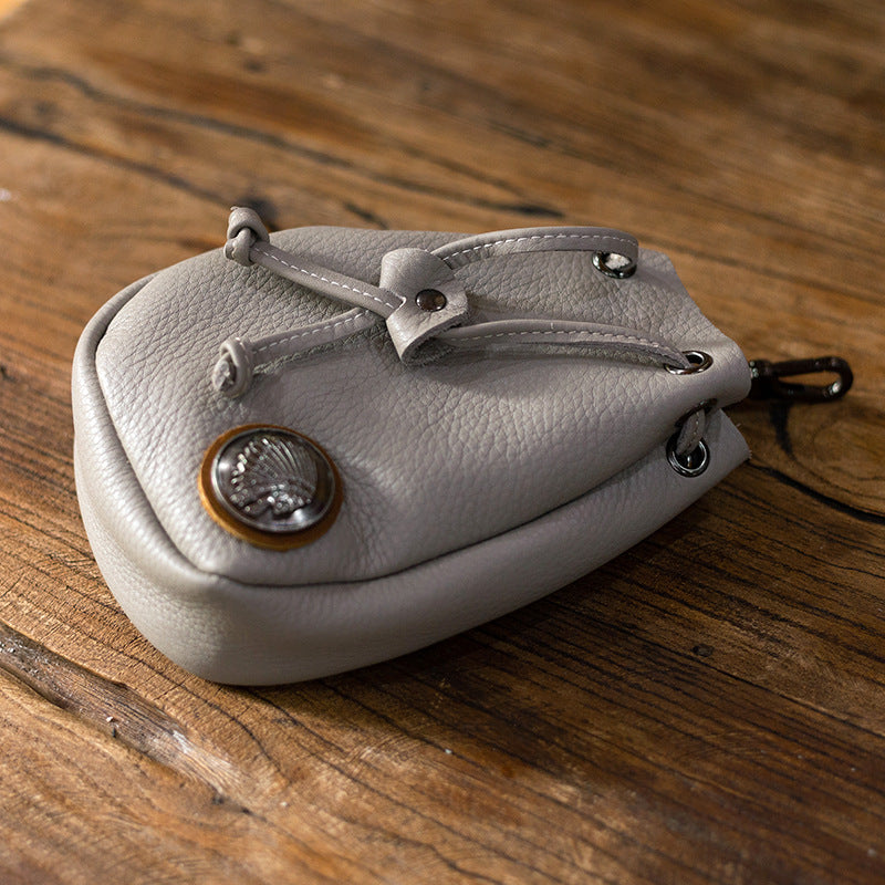 Men's Handmade Retro First Layer Cowhide Cover Men's Waist Packs