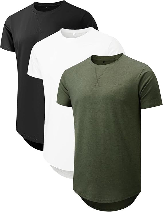 Men's Round Neck Short-sleeved Shirt Summer T-shirt Blouses