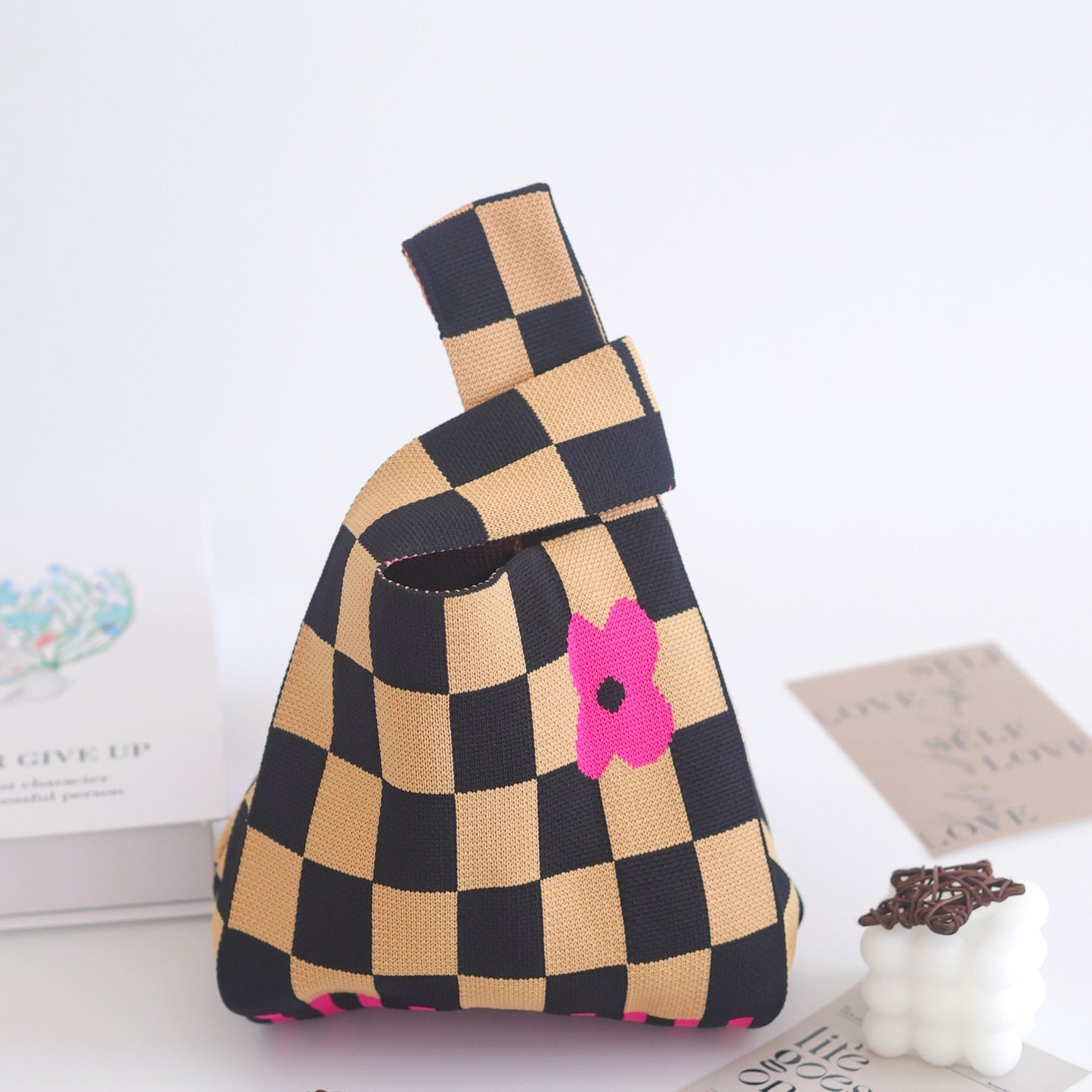 Women's Knitted Woven Vest Simple Gift Handbags