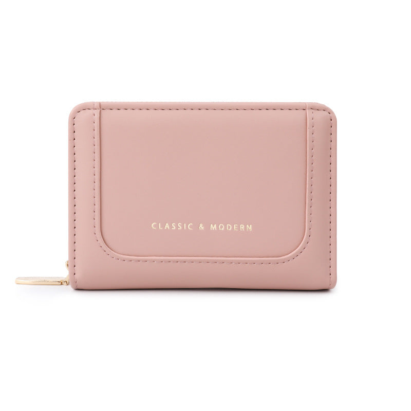 Women's Fashion Stitching Large Capacity Korean Style Ladies Wallets