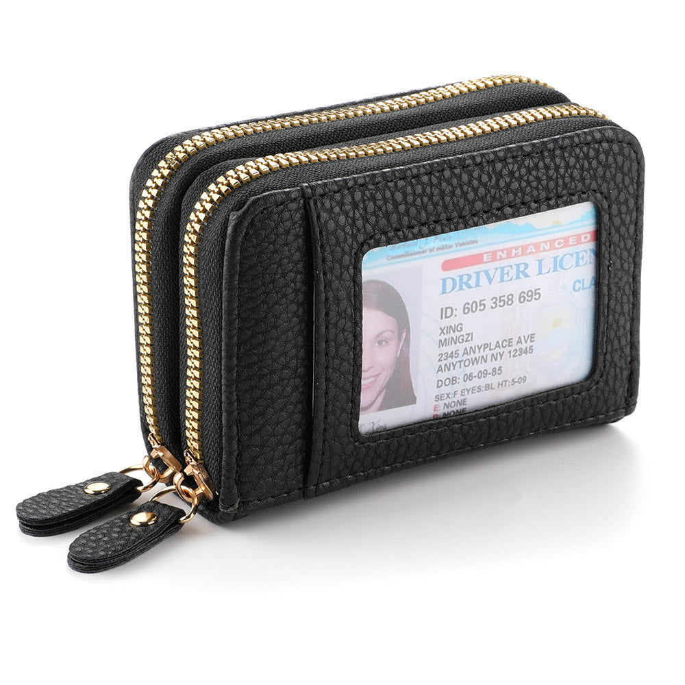 Women's Simple High Sense Large Capacity Double Card Holder