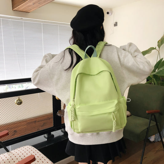 Candy Color Simple Large Capacity Leisure Backpacks