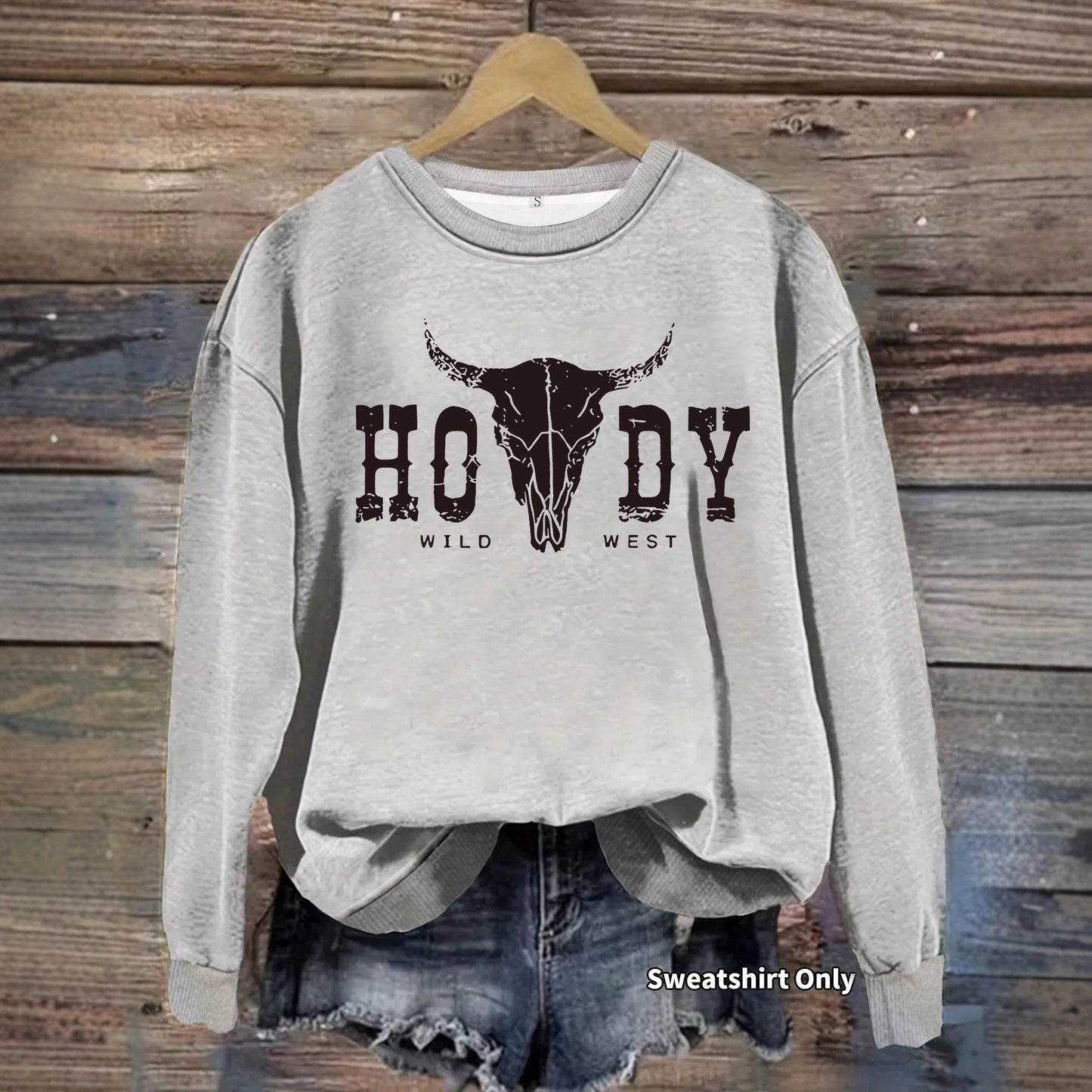 Women's Loose Casual Nomadic Cattle Printed Wear Sweaters