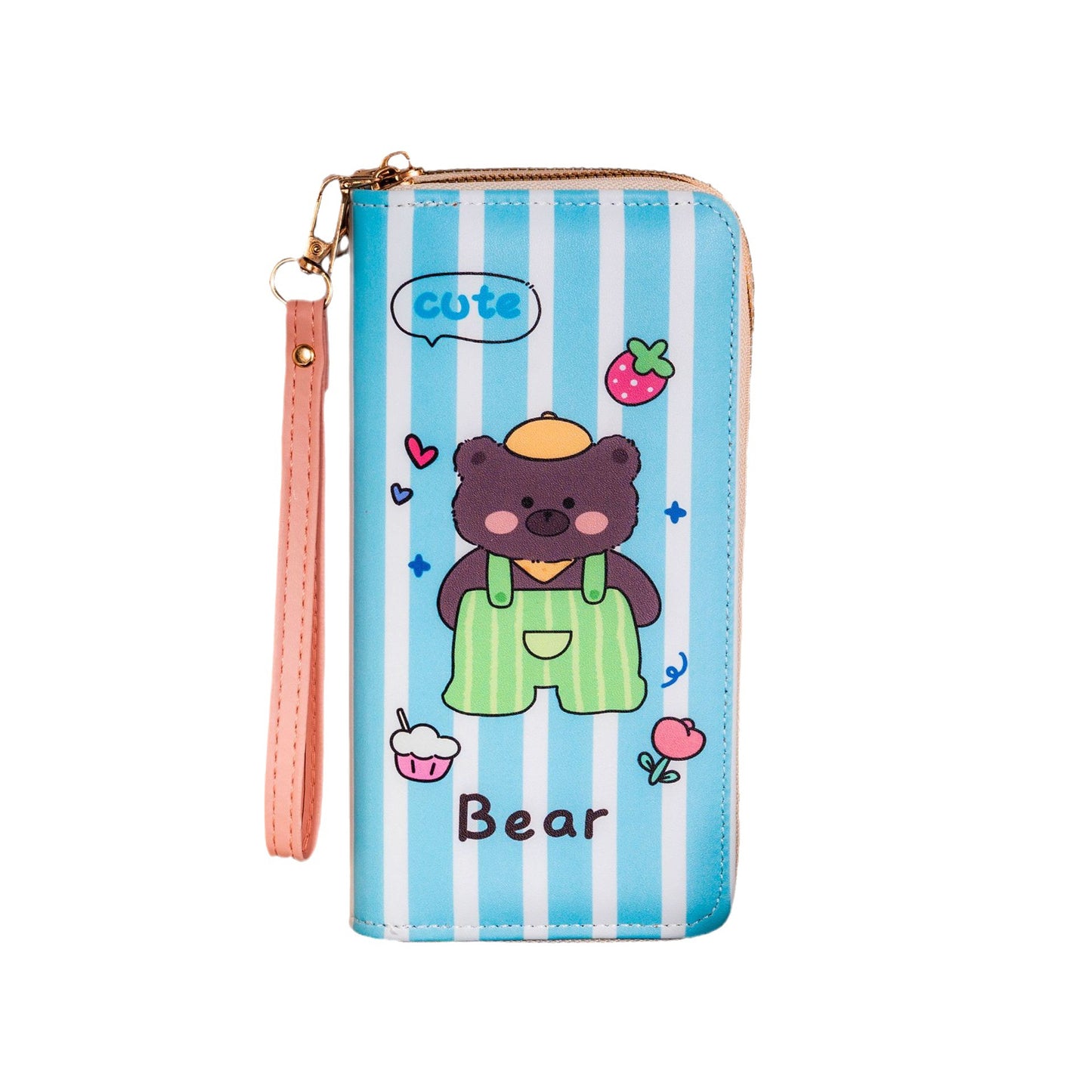 Women's Korean Style Leisure Double Zipper Large Ladies Wallets