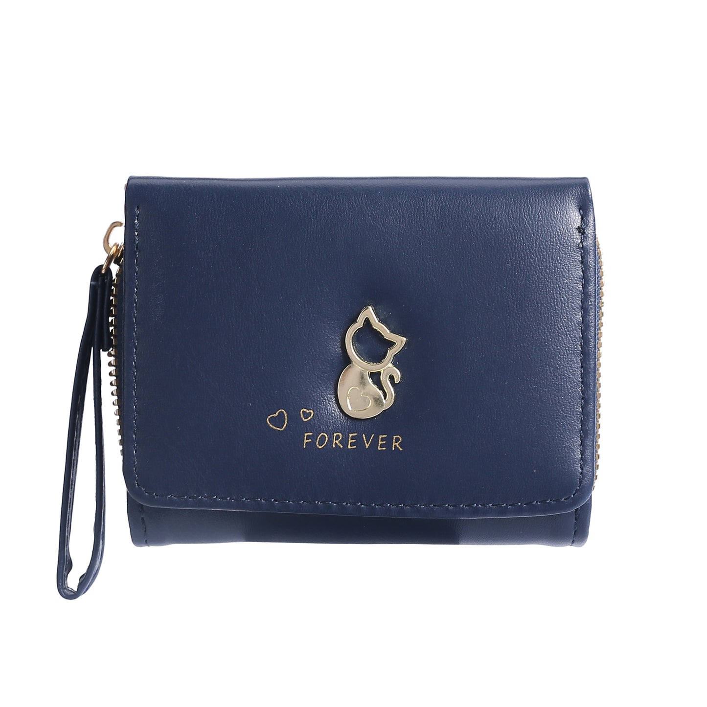 Women's Tri Fold Short Fashion Clutch High Ladies Wallets