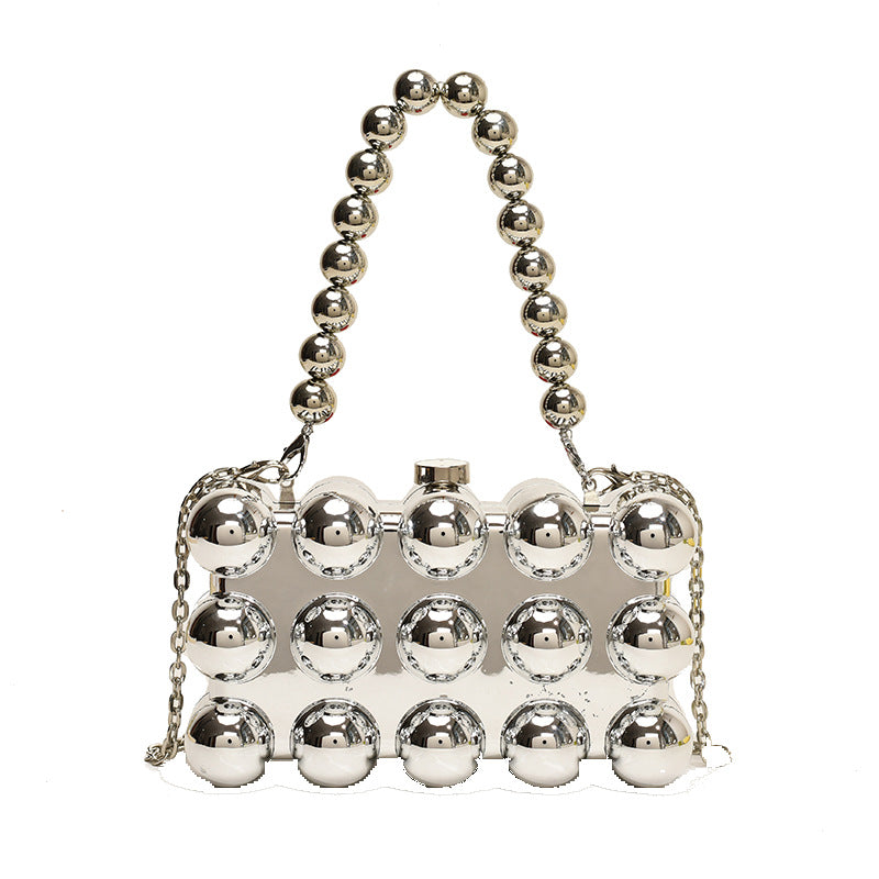 Women's Acrylic Egg Puff Box Fashion Candy Color Western Evening Bags