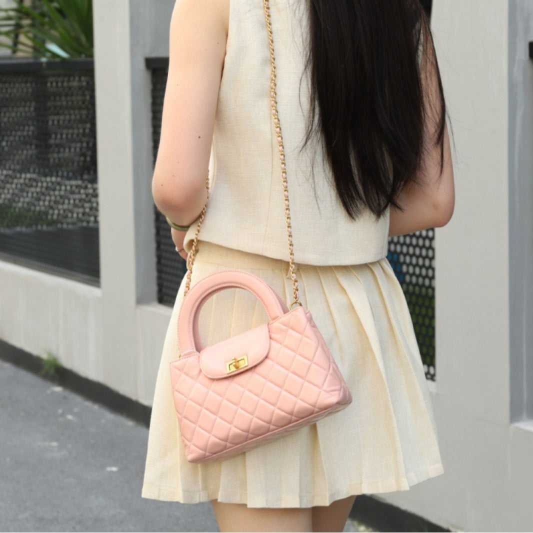 Classic Fashion Women's Quilted High-grade Leather Handbags