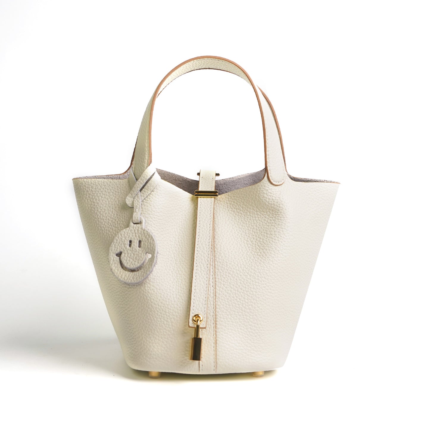 Women's Vegetable Basket Versatile Genuine Leather High Handbags